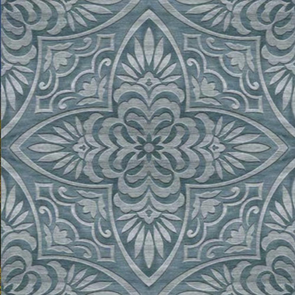 Adama Surf in Blue Vinyl Rug at Home Smith