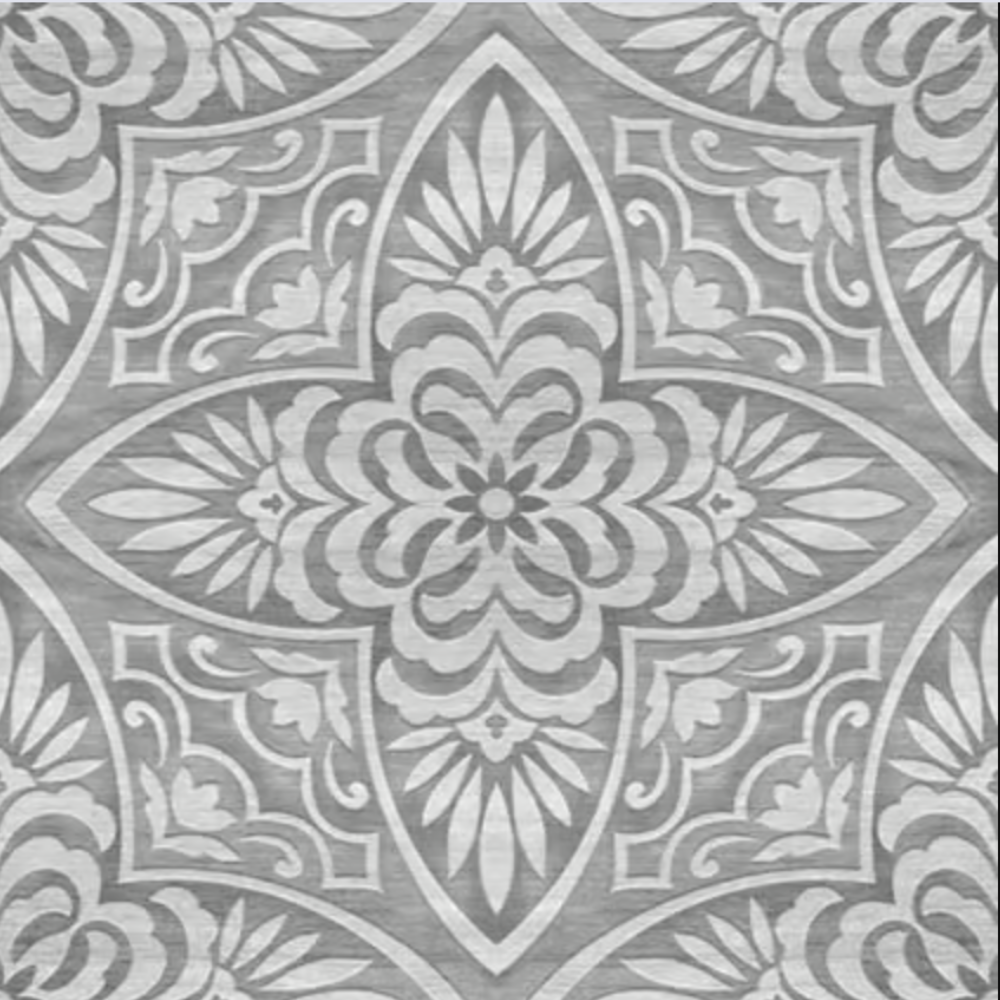 Adama Surf in Grey Vinyl Rug At Home Smith