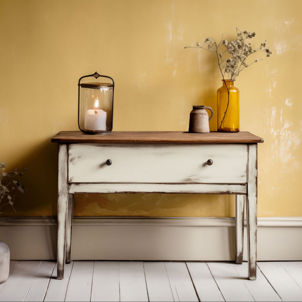 Alchemy limestone and chalk furniture paint by Fusion in Alabaster at Home Smith