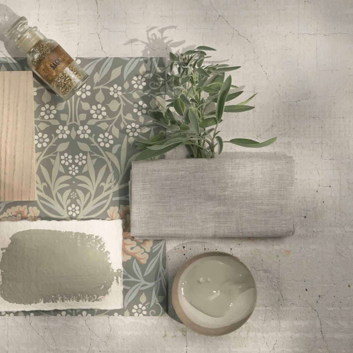 Alchemy Limestone and Chalk Furniture Paint by Fusion in Sage at Home Smith