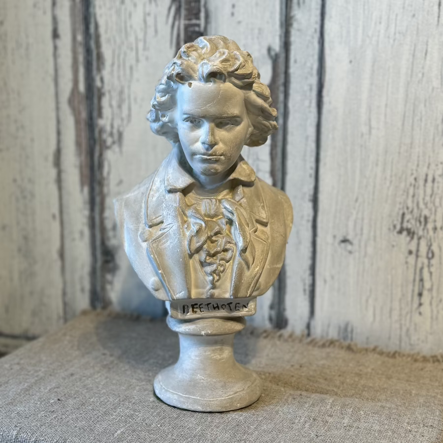 Vintage Beethoven Bust Sculpture