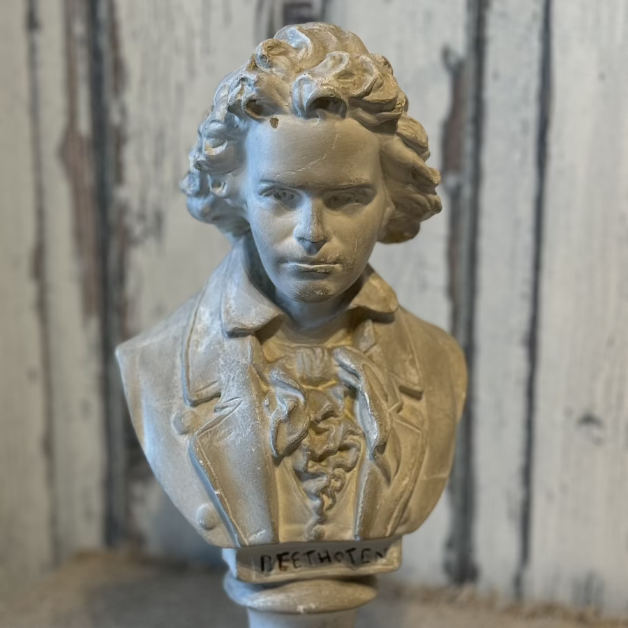 Vintage Beethoven Bust Sculpture