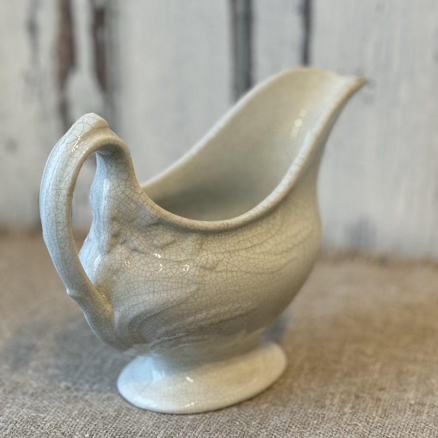 Antique Ironstone Gravy Boat