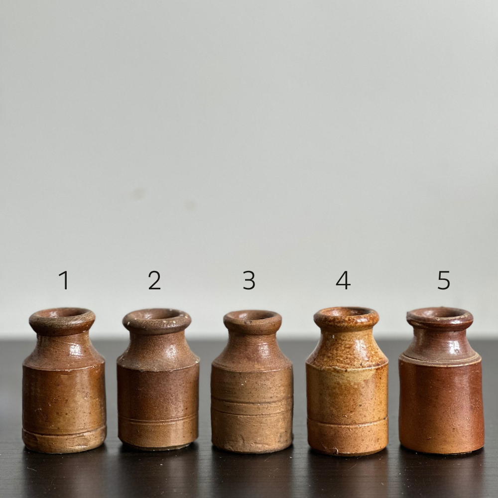 Antique Victorian Glazed Ink Well at Home Smith