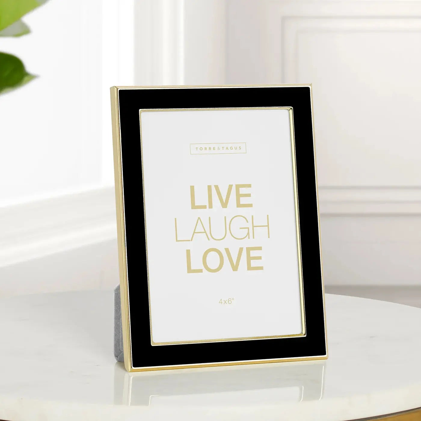 Home Smith Banks Black Enamel Gold Trim Photo Frames Home Smith 