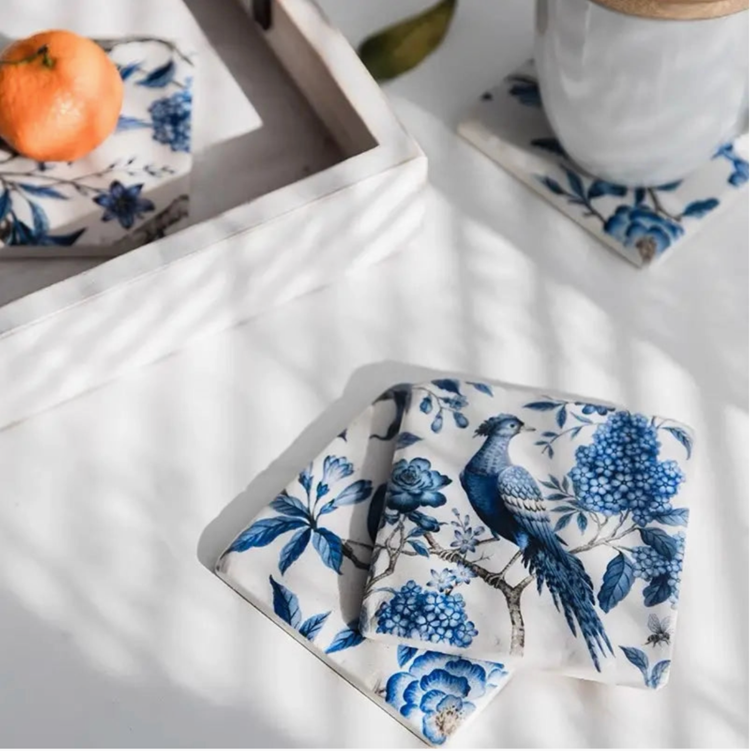 Blue Bird Resin Coasters at Home Smith