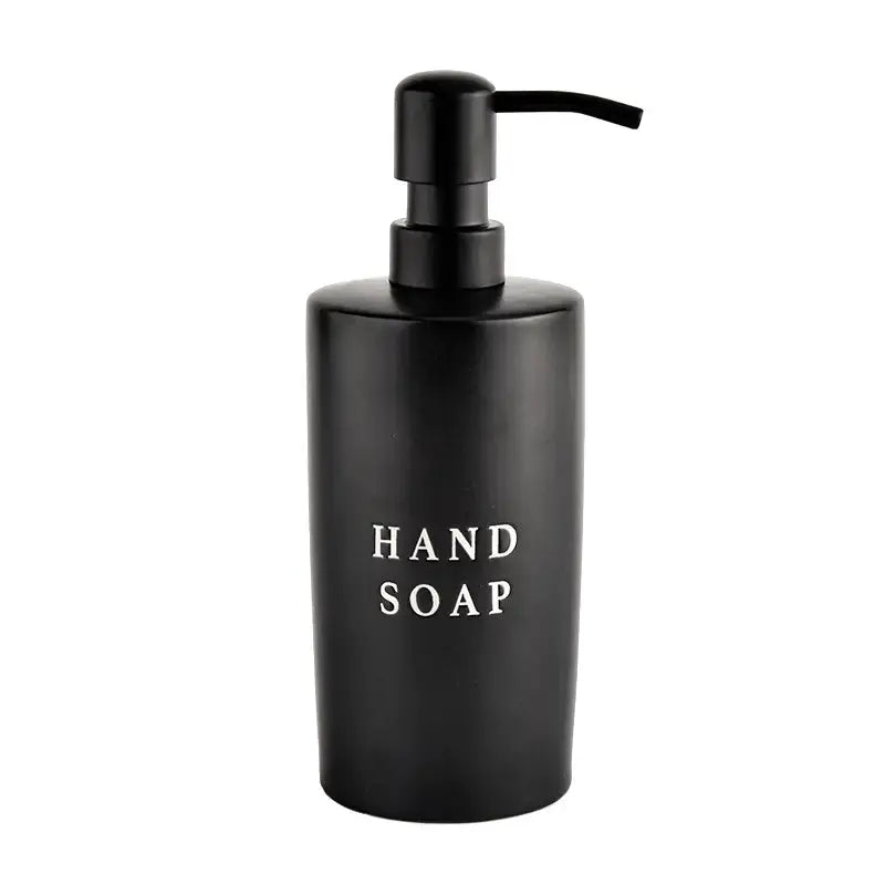 Black Stoneware Hand Soap Dispenser - Home Smith