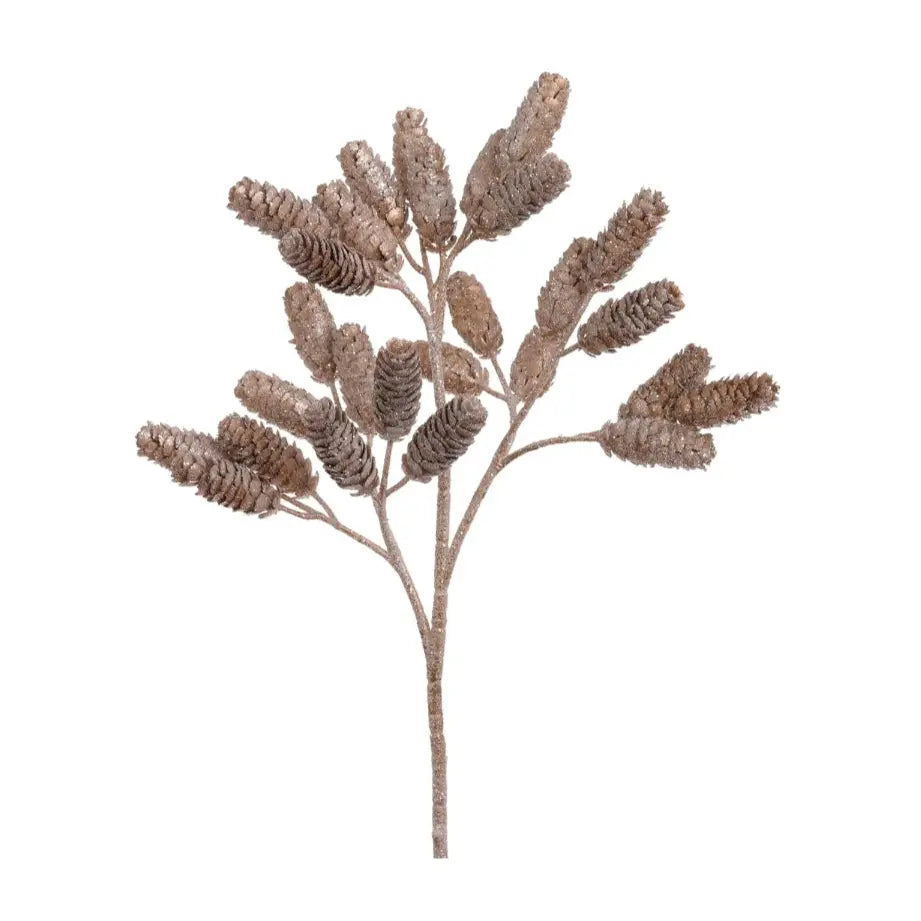 Home Smith Champagne Gold Pinecone Spray Winward Stems, Blooms & Branches