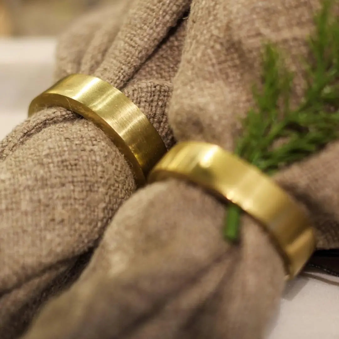 Circle Napkin Rings in Gold - Home Smith