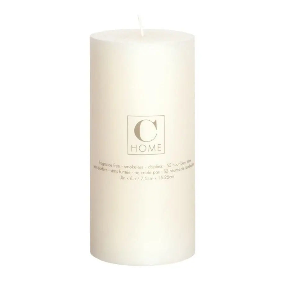 Classic Ivory Pillar Candles - Home Smith