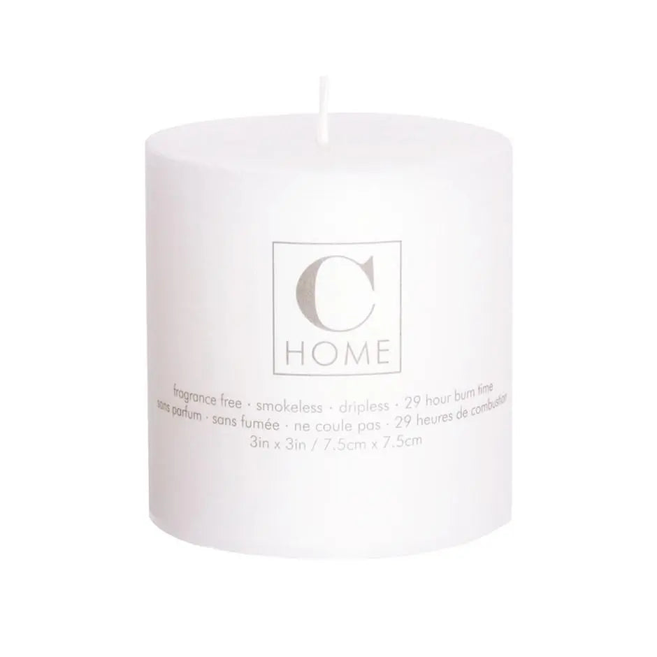 Classic White Pillar Candles - Home Smith