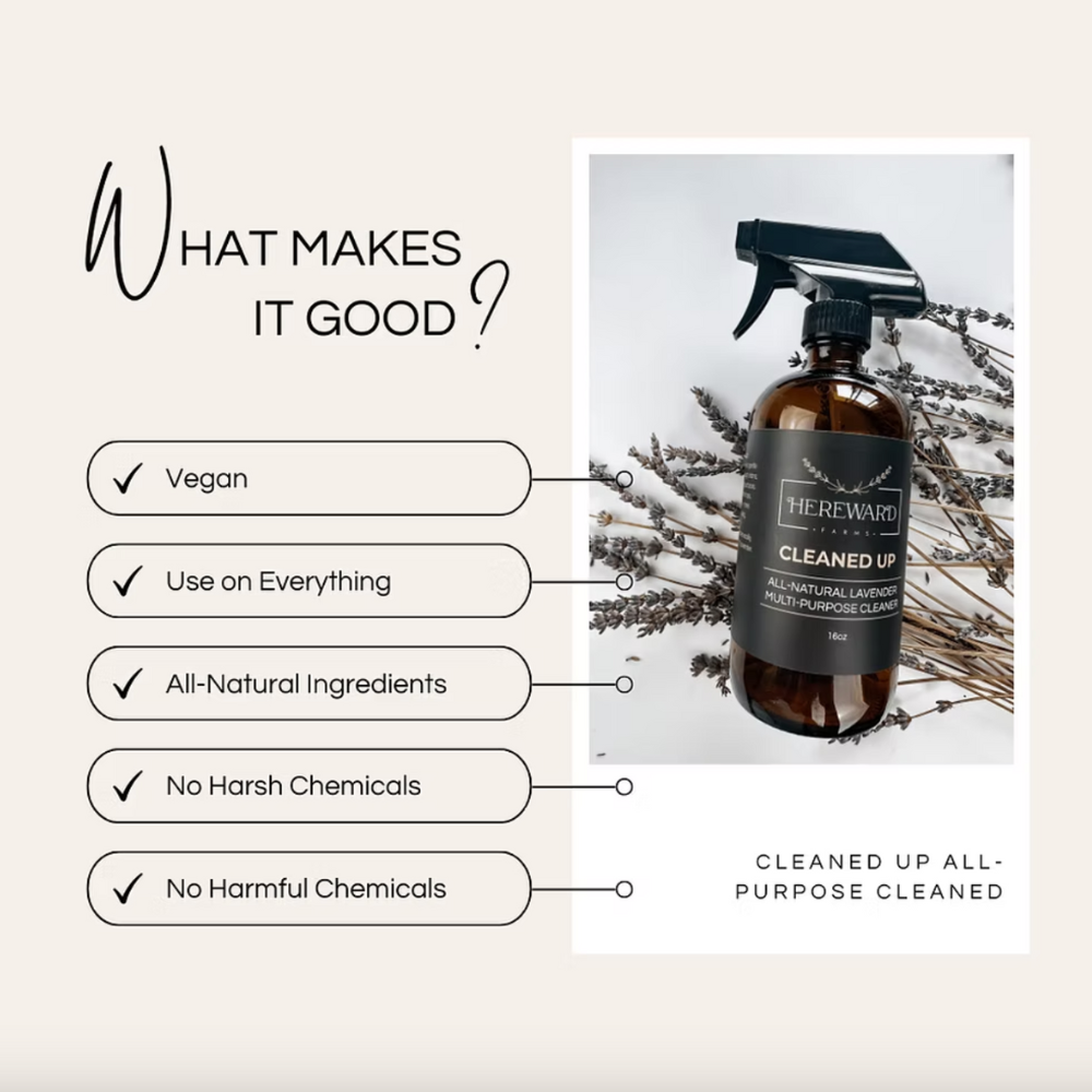 Cleaned Up Natural Lavender All Purpose Cleaner from Hereward Farms at Home Smith