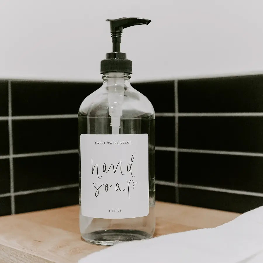 Clear Glass Hand Soap Dispenser - Home Smith