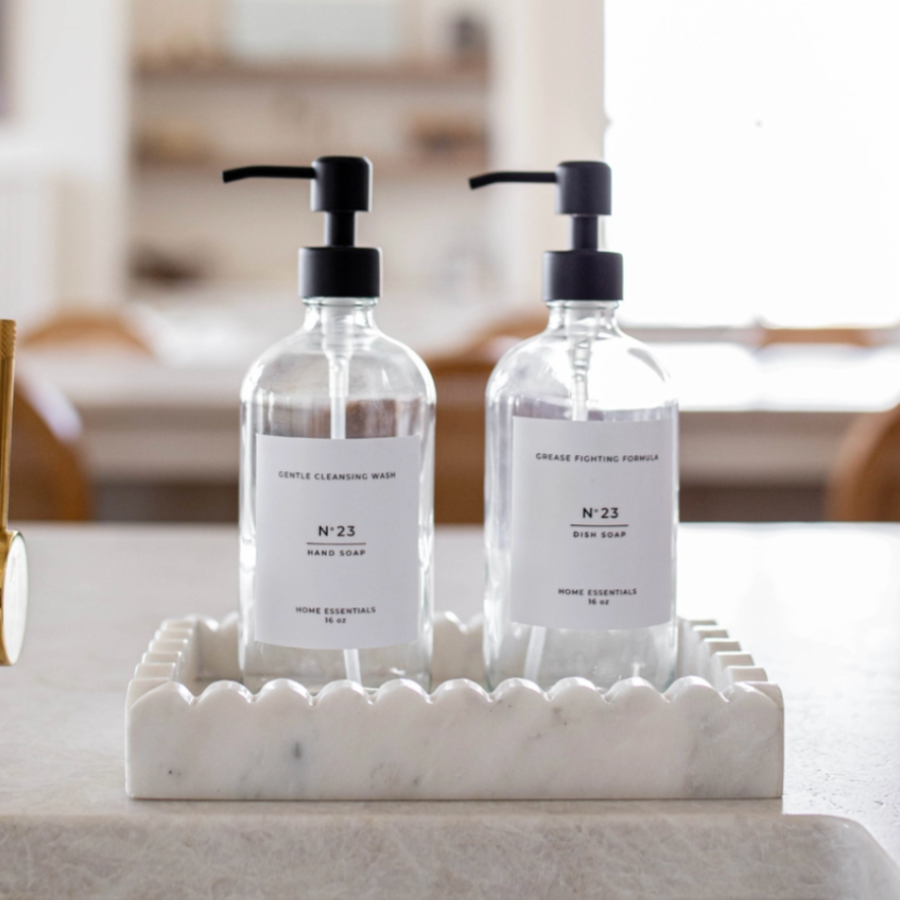 Clear Glass Soap Dispenser