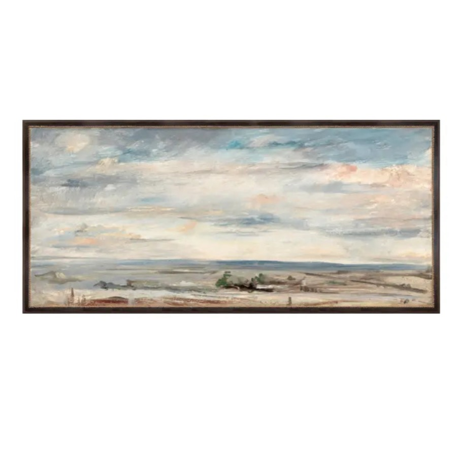 Home Smith Collection 23 Cloud Study With Marshlands C.1821 Small Celadon Art - In Stock