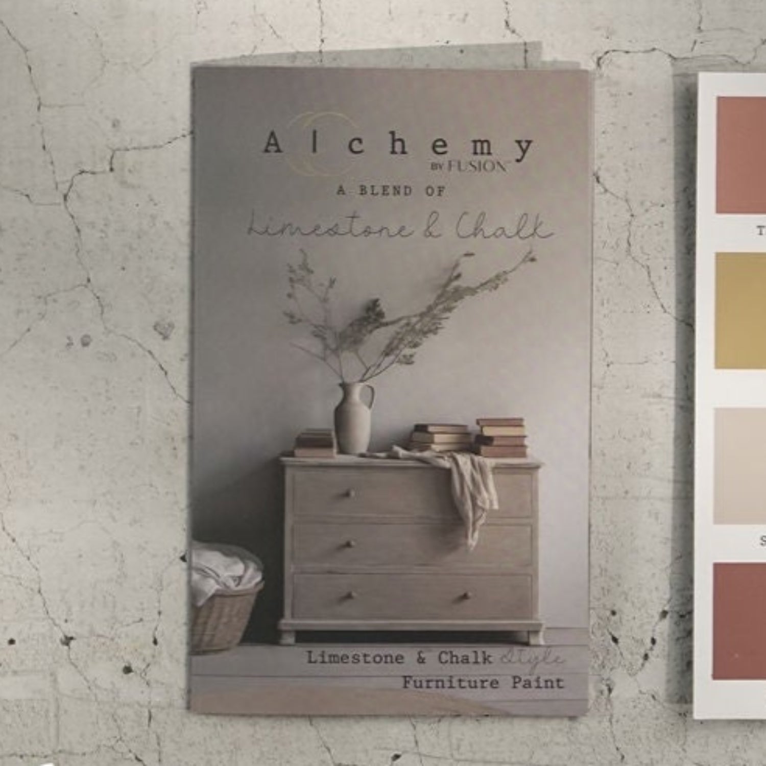 fusion Alchemy Limestone Chalk Paint True Colour Card at Home Smith 