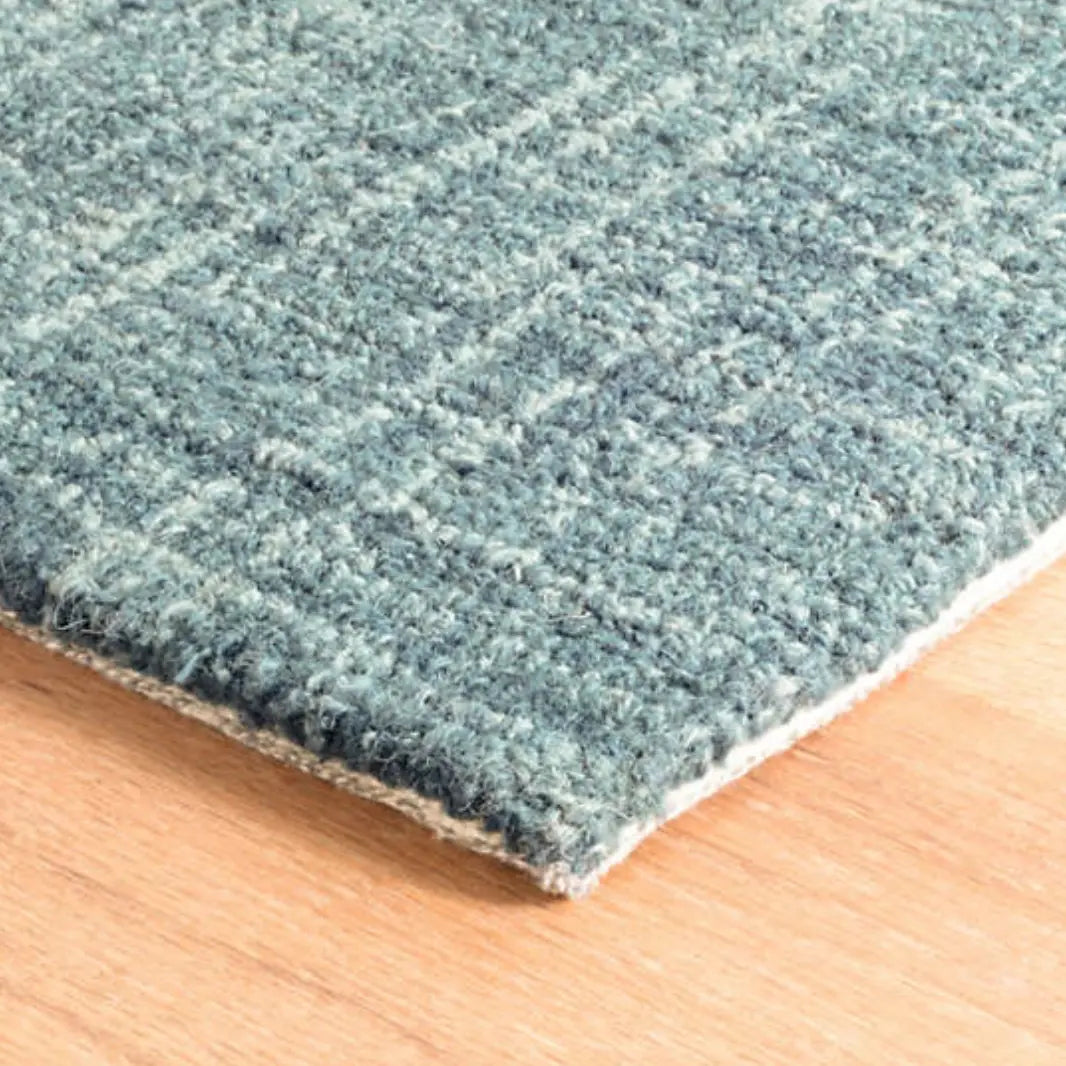 Crosshatch Aegean Wool Micro Hooked Rug - Home Smith