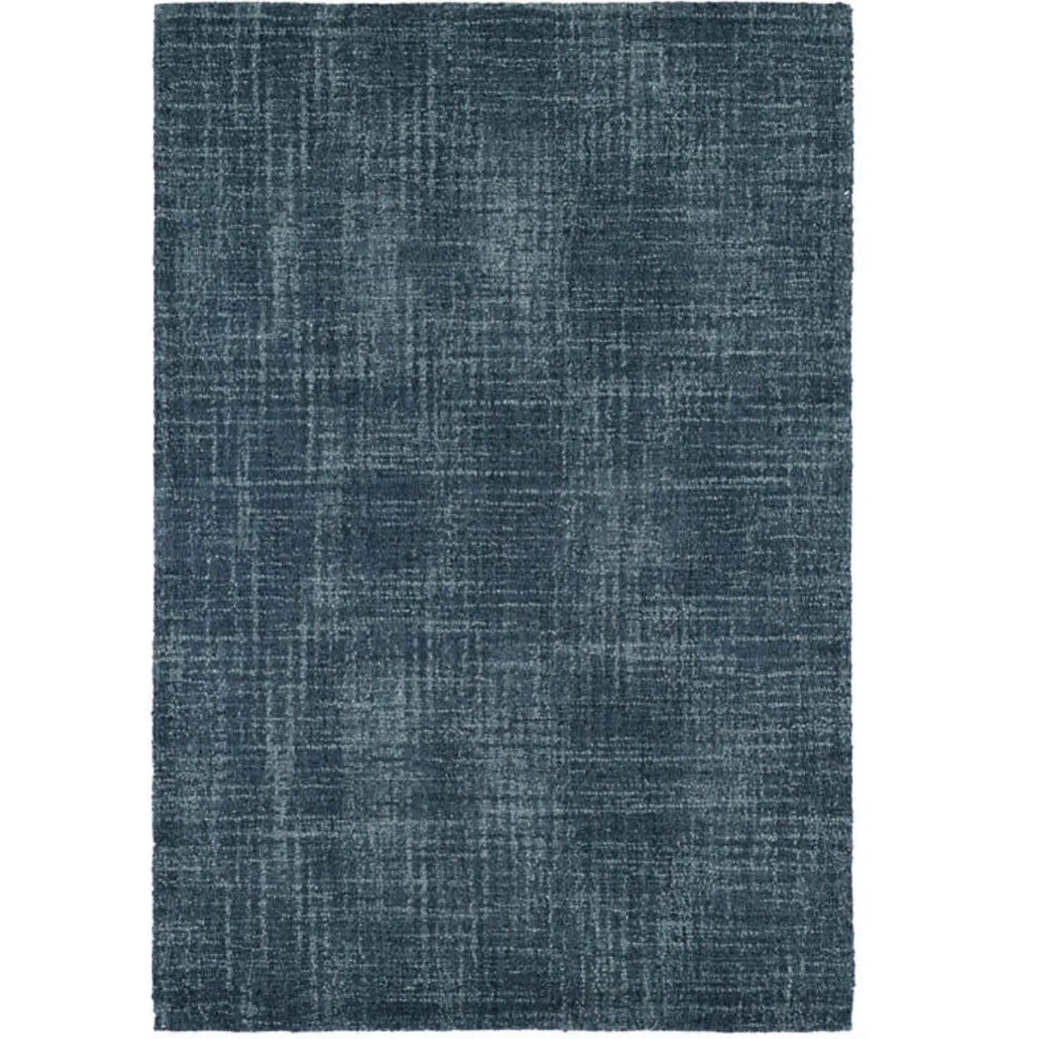 Crosshatch Denim Wool Micro Hooked Rug - Home Smith