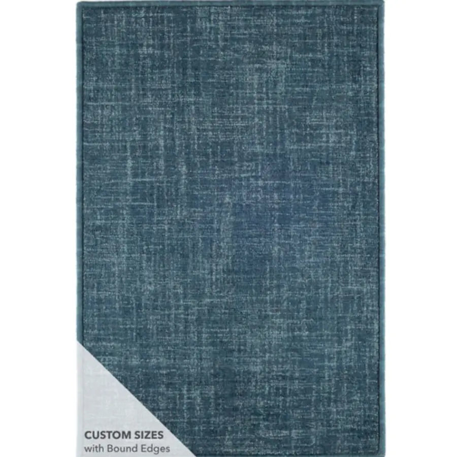 Crosshatch Denim Wool Micro Hooked Rug - Home Smith