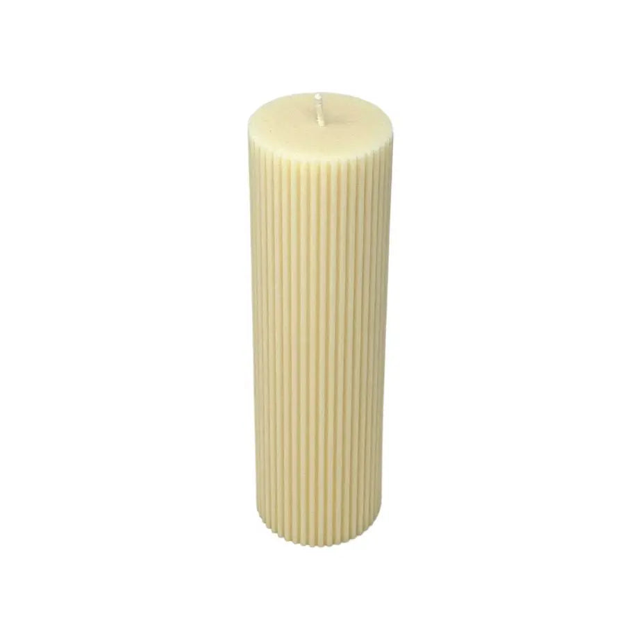 Deepi Soy Pillar Candles in Natural - Home Smith