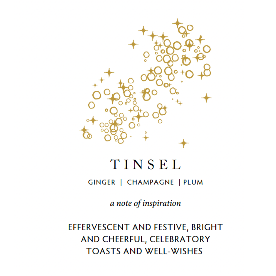 Linnea Tinsel Scented Candle Scent Notes and Inspiration at Home Smith 