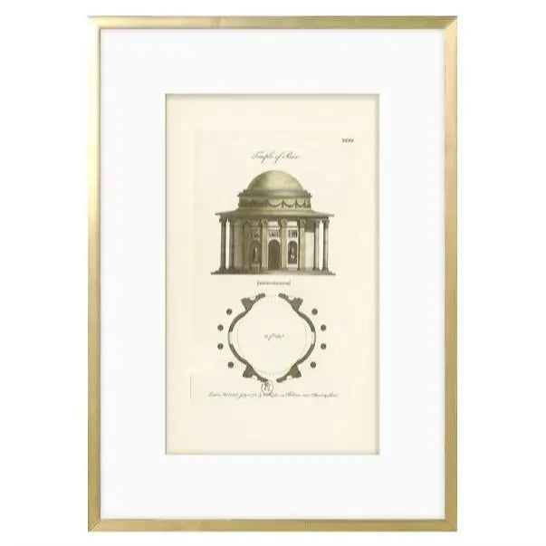 Engraving - Temple of Peace 1778 - Home Smith