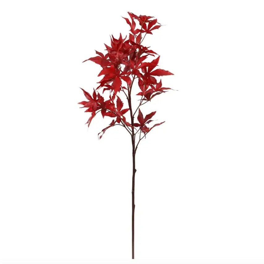 Home Smith Fall Maple Leaf Spray in Burgundy Winward Stems, Blooms & Branches