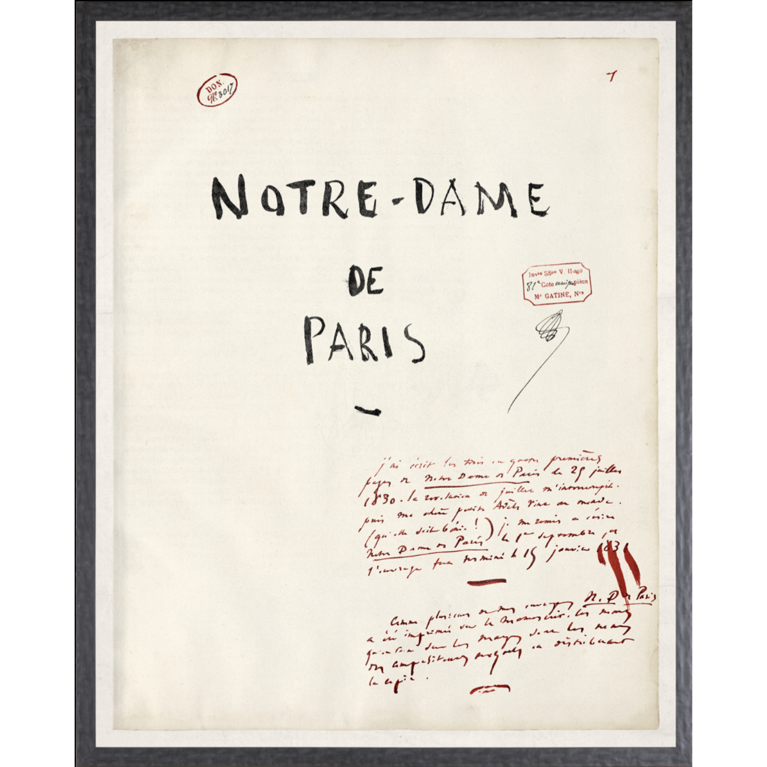 Frontispiece Notre Dame De Paris at Home Smith