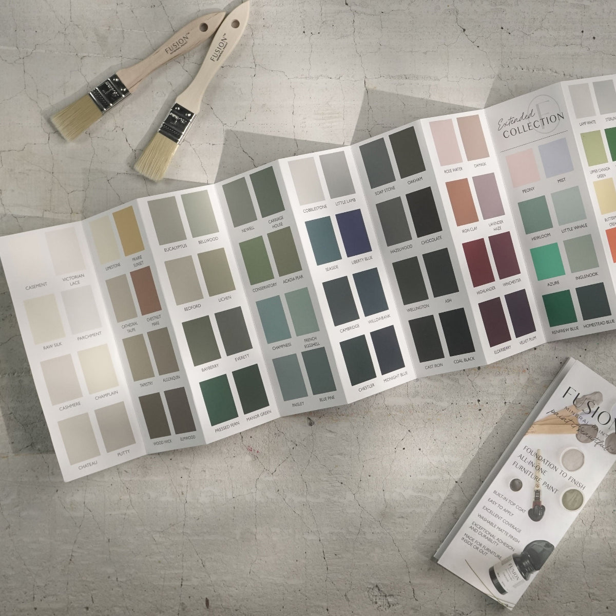 Fusion Mineral Paint 2025 Colour Cards at Home Smith