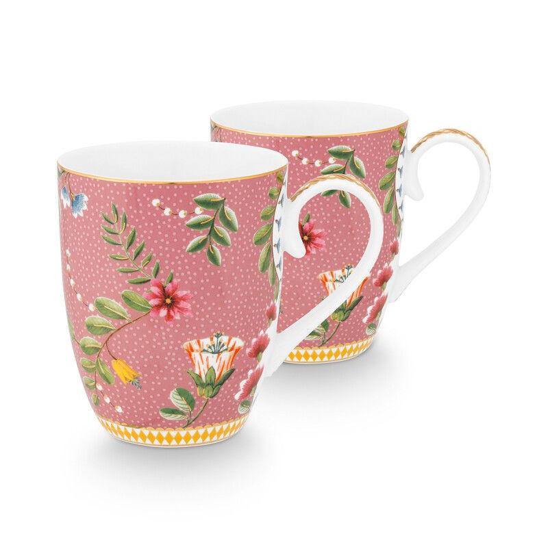 Gift Set of 2 Mug Large La Majorelle Pink at Home Smith