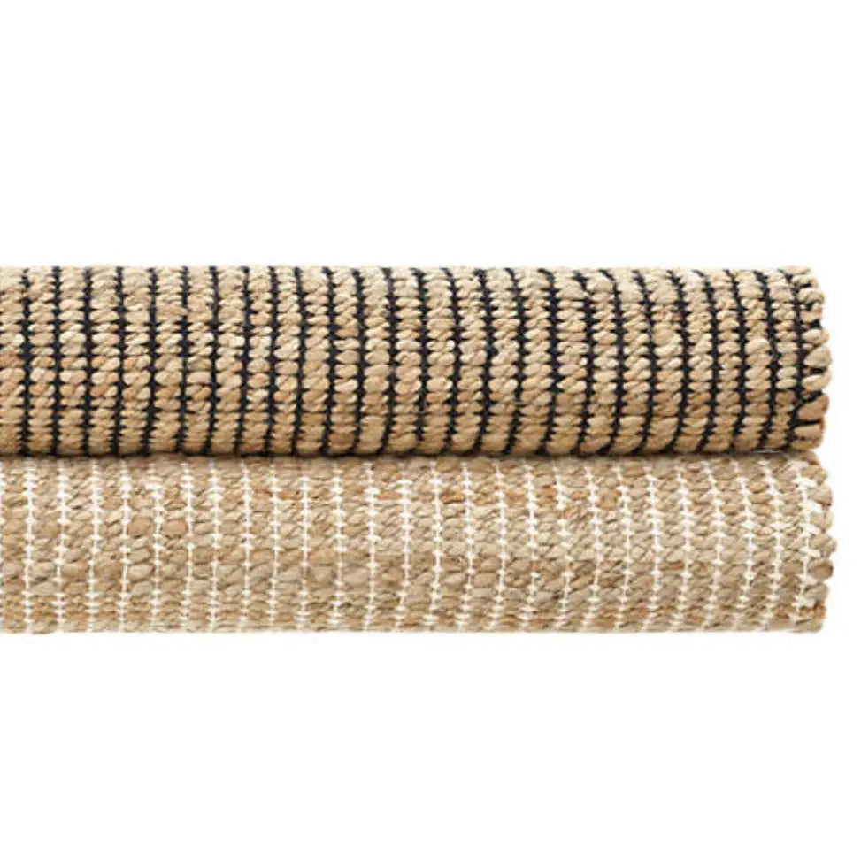 Gridwork Ivory Woven Jute Rug - Home Smith