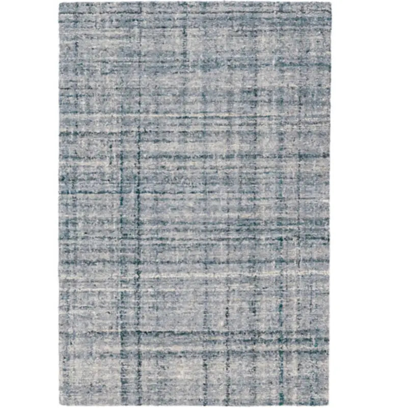 Harris Blue/Ivory Micro Hooked Wool Rug - Home Smith