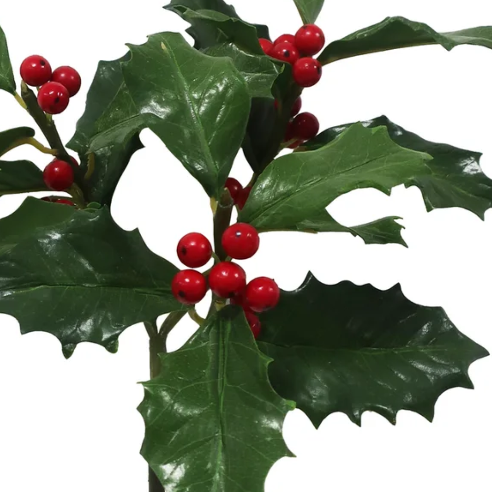 Faux Holly Spray at Home Smith