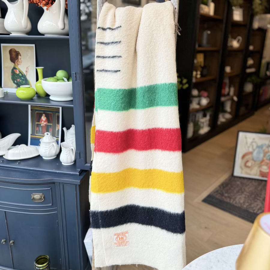 Hudson bay point wool blanket on sale