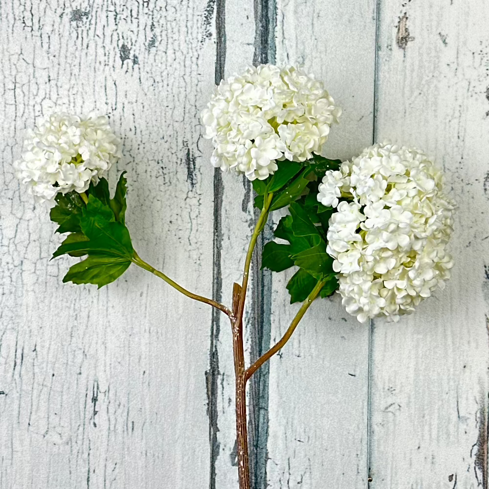 Iced Hydrangea Snowball Branch - Home Smith