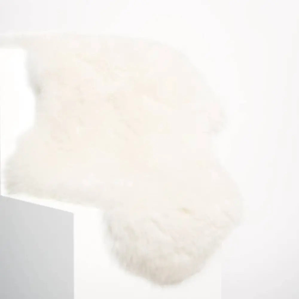 Icelandic Sheepskin Throw in Shorn White - Home Smith