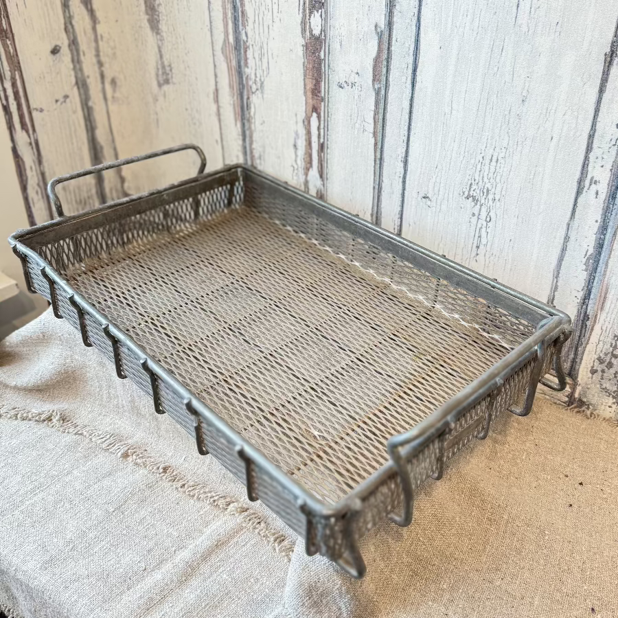 Vintage Industrial Metal Trays
