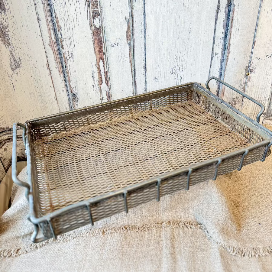 Vintage Industrial Metal Trays