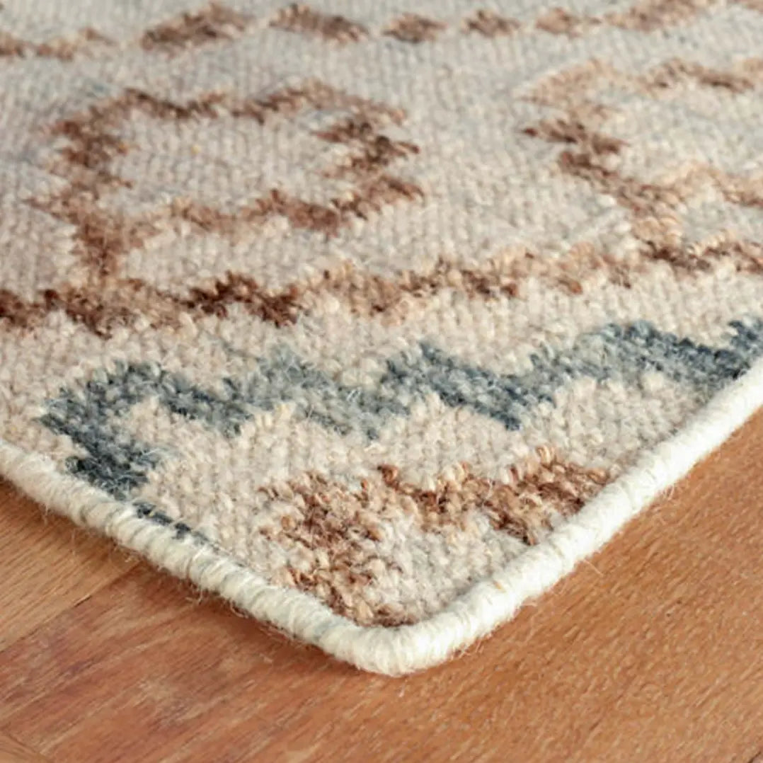 Jelly Roll Sky Woven Wool Rug - Home Smith