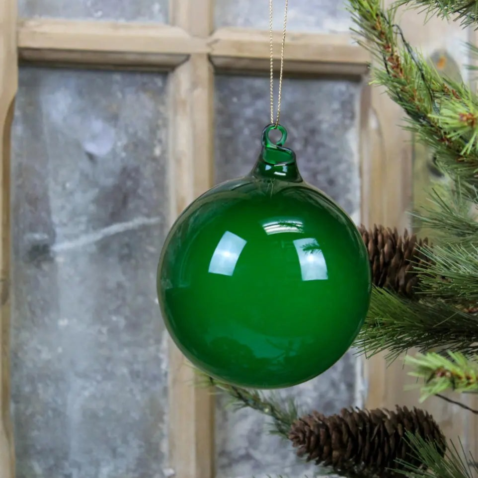 Jim Marvin Bubblegum Glass Ornament in Citrus Green - Home Smith