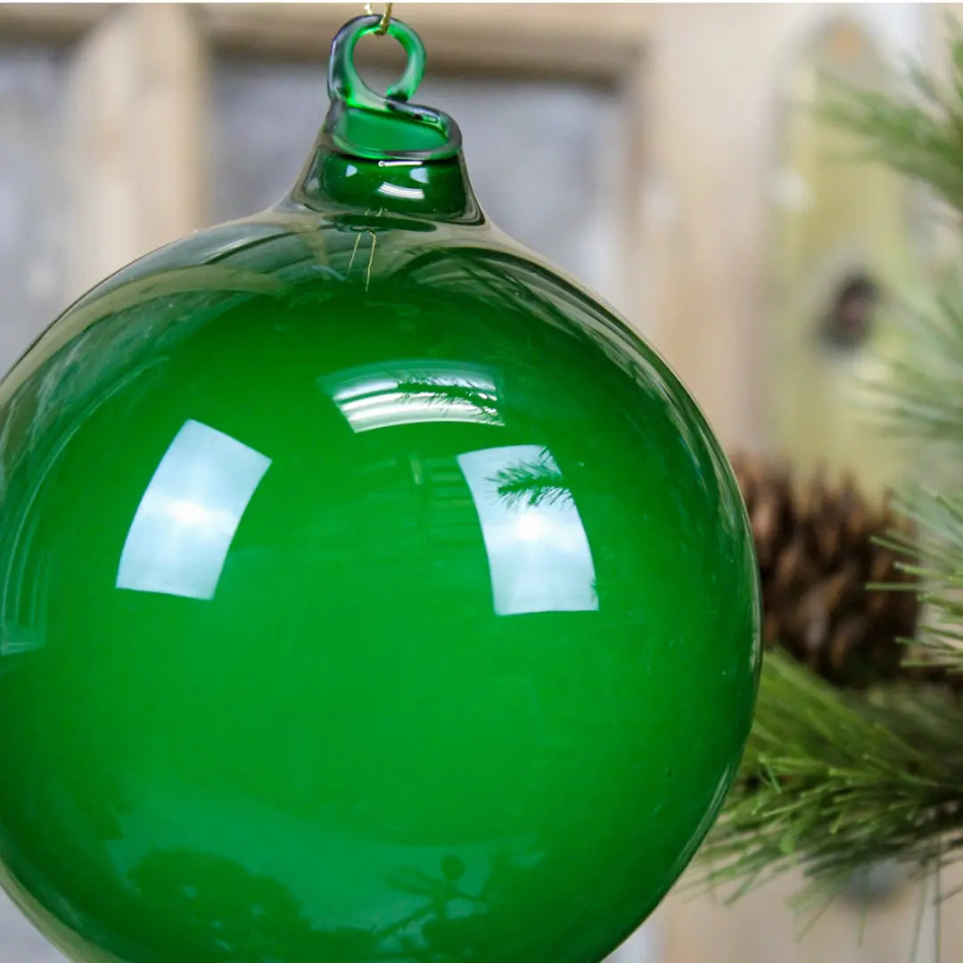 Jim Marvin Bubblegum Glass Ornament in Citrus Green - Home Smith