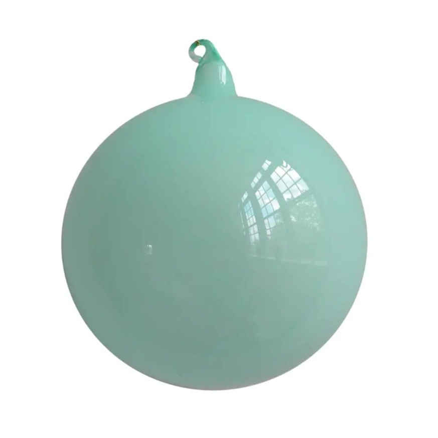 Jim Marvin Bubblegum Glass Ornament in Teal - Home Smith