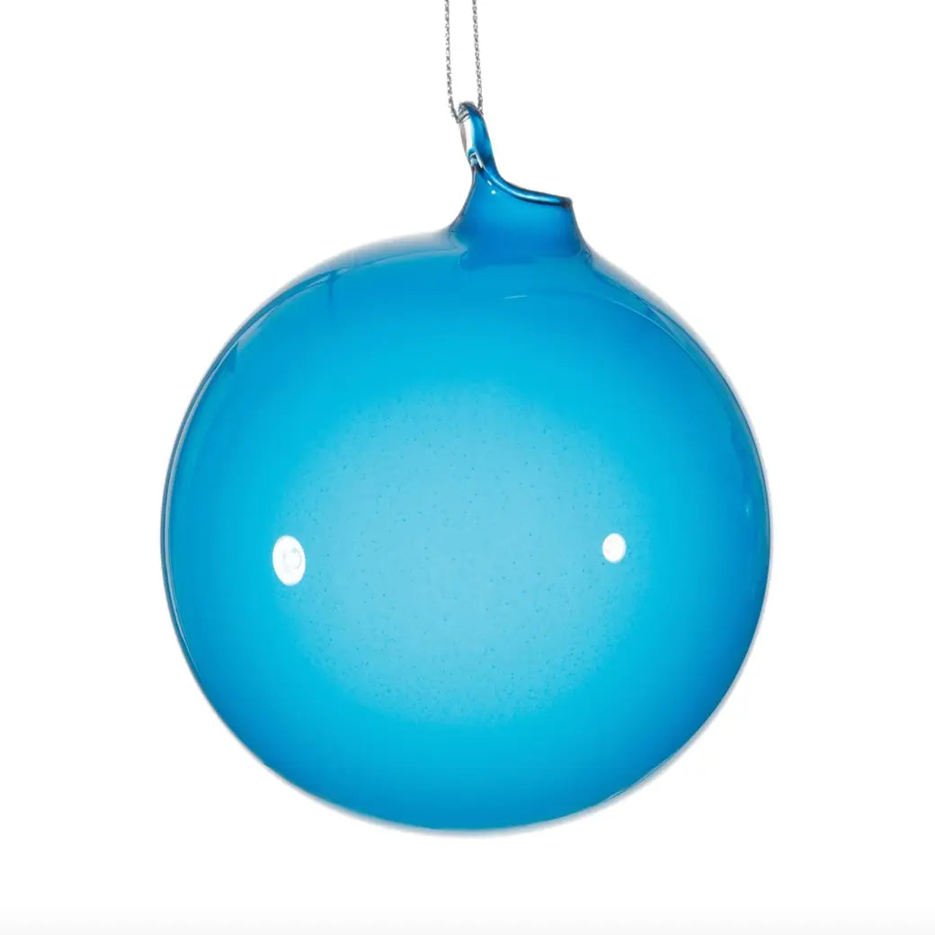 jim marvin bubblegum glass ornaments in ageian blue at home smith