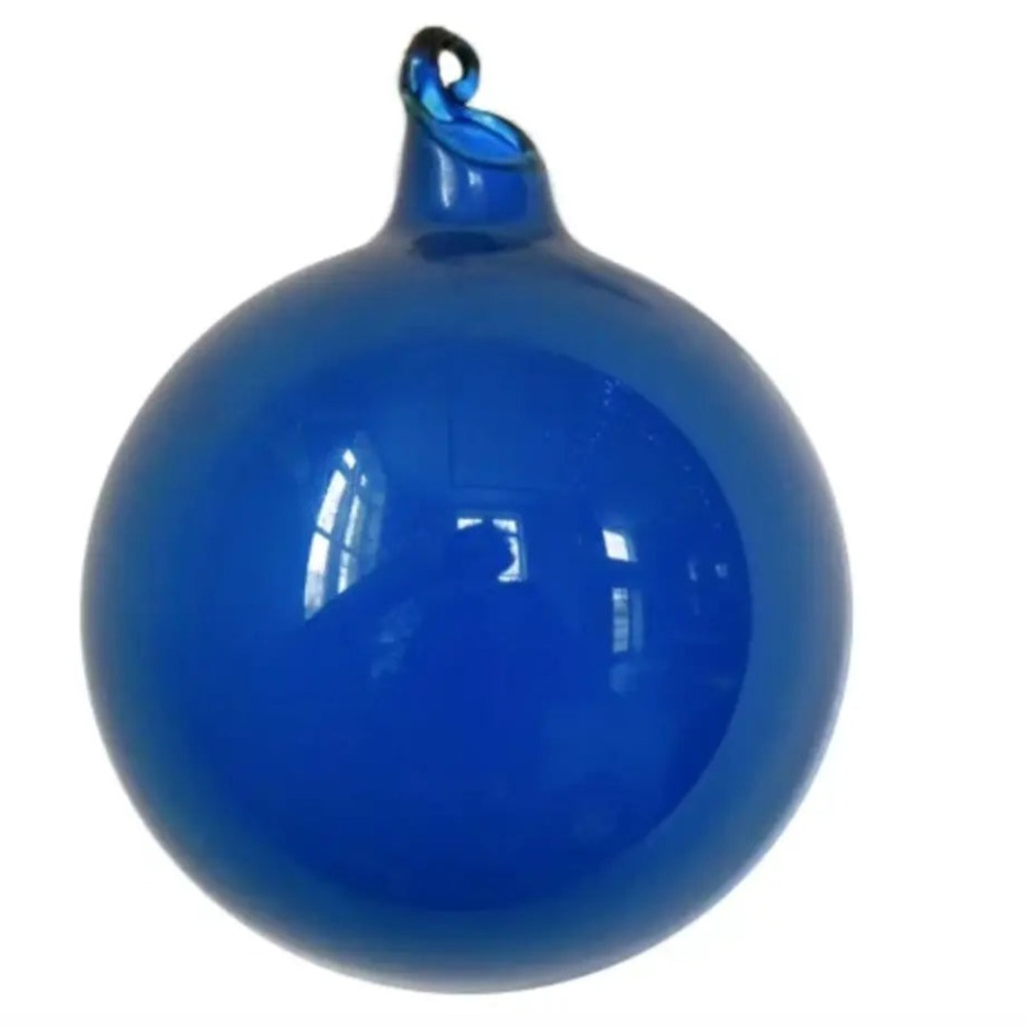 Home Smith Jim Marvin Bubblegum Glass Ornaments in Blue Winward Holiday Ornaments