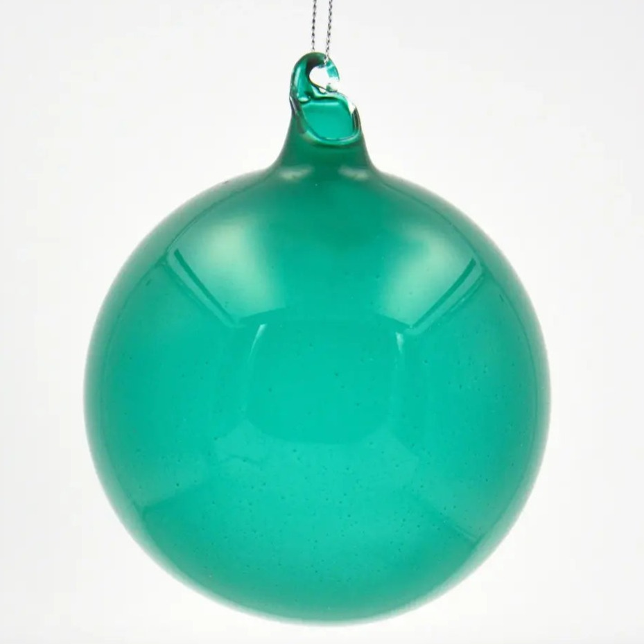 Home Smith Jim Marvin Bubblegum Glass Ornaments in Lichen Green Winward Holiday Ornaments