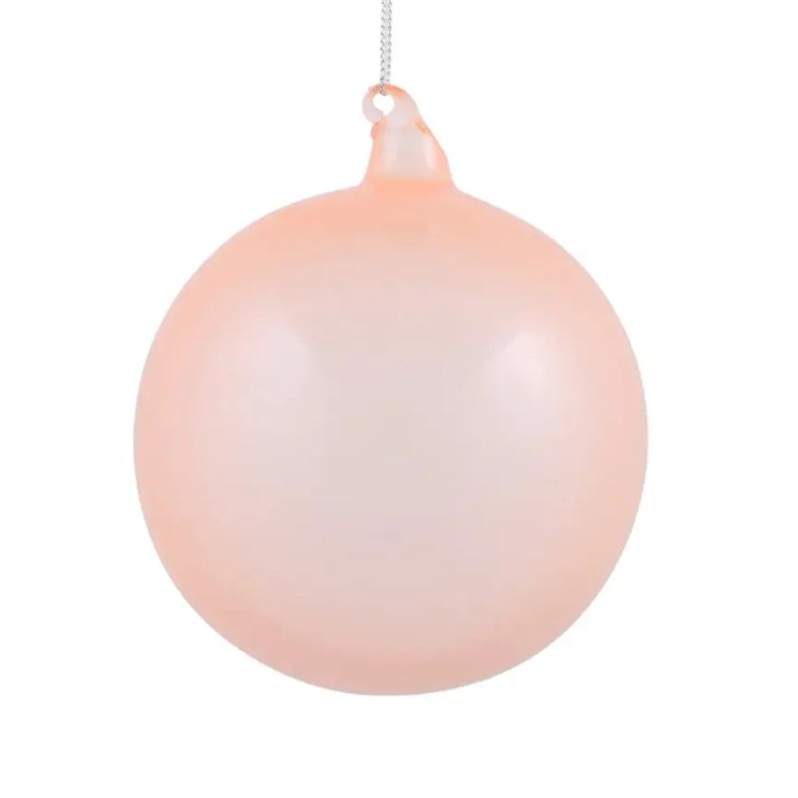 jim marvin bubblegum glass ornaments in light coral at home smith