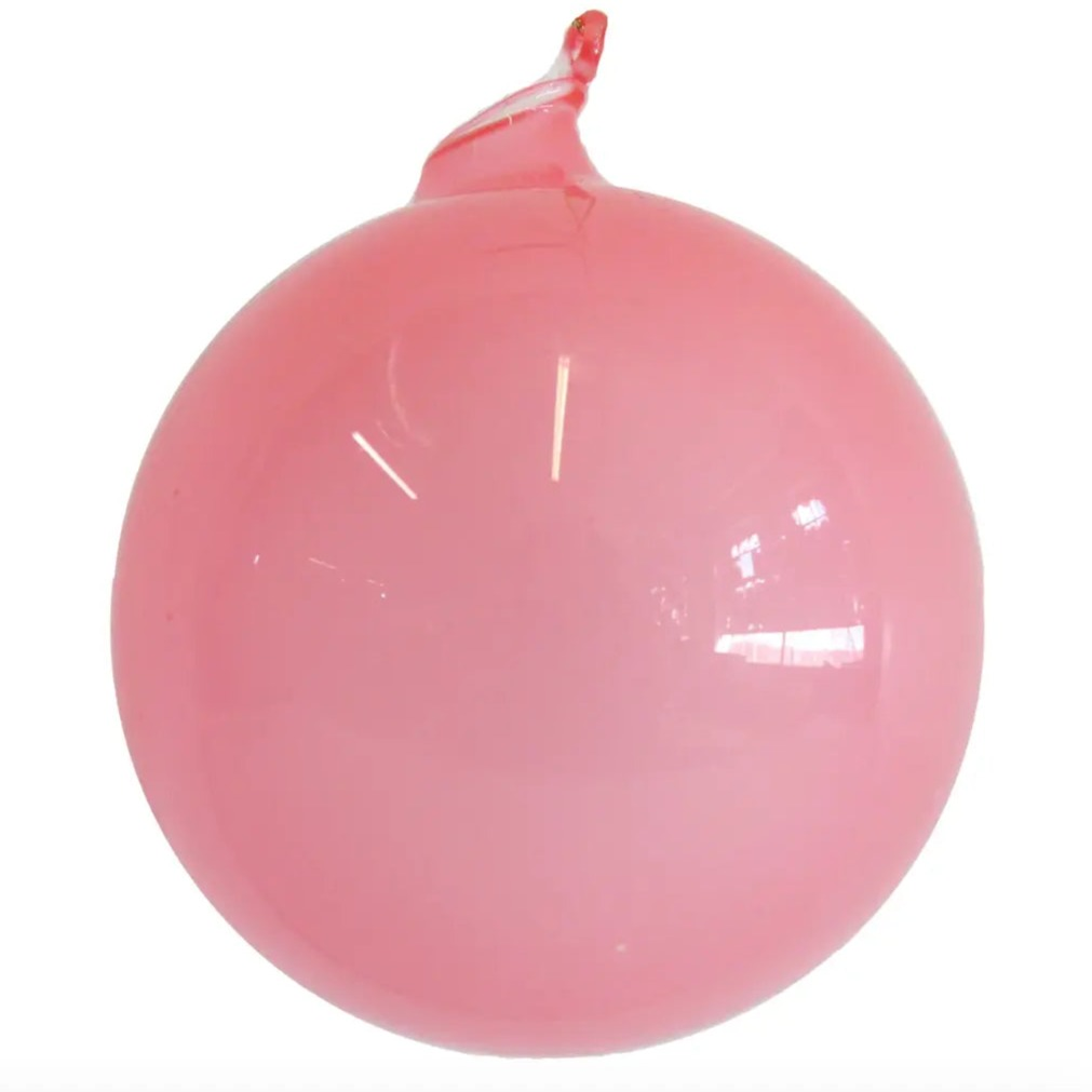 Home Smith Jim Marvin Bubblegum Glass Ornaments in Light Pink Winward Holiday Ornaments