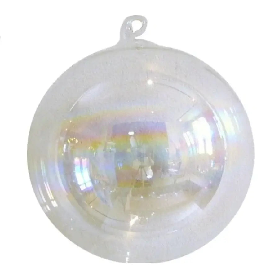 Jim Marvin Clear Glass Iridescent Ornaments - Home Smith