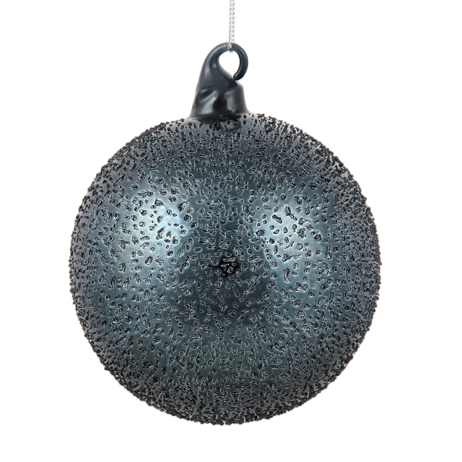 Jim Marvin Glass Beaded Ornament in Dark Blue at Home Smith