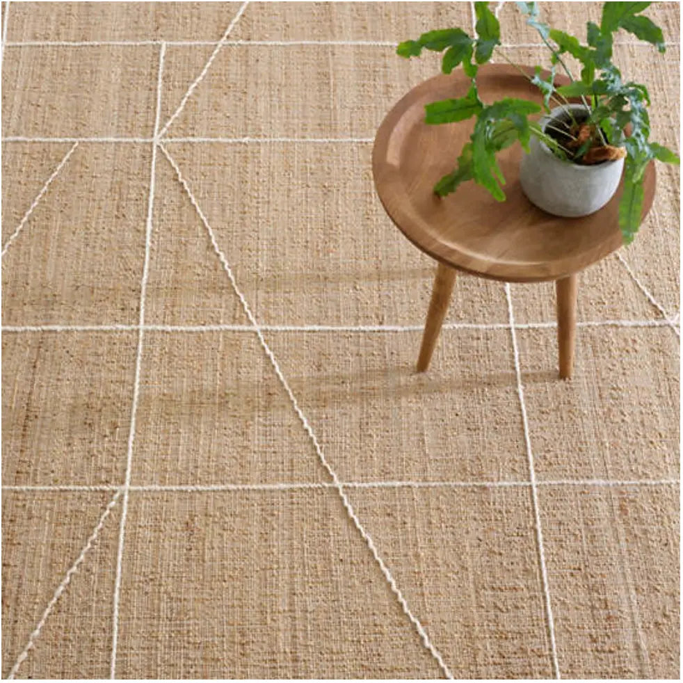 Judson Natural/Ivory Woven Jute Rug - Home Smith